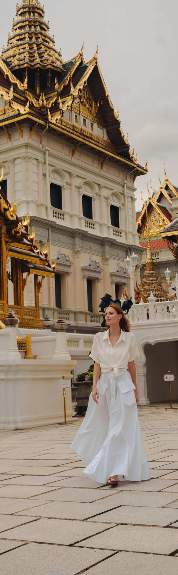 Miss USA 2011 Alyssa Campanella of The A List blog shares what to wear at temples and palaces in Southeast Asia wearing Michael Lo Sordo