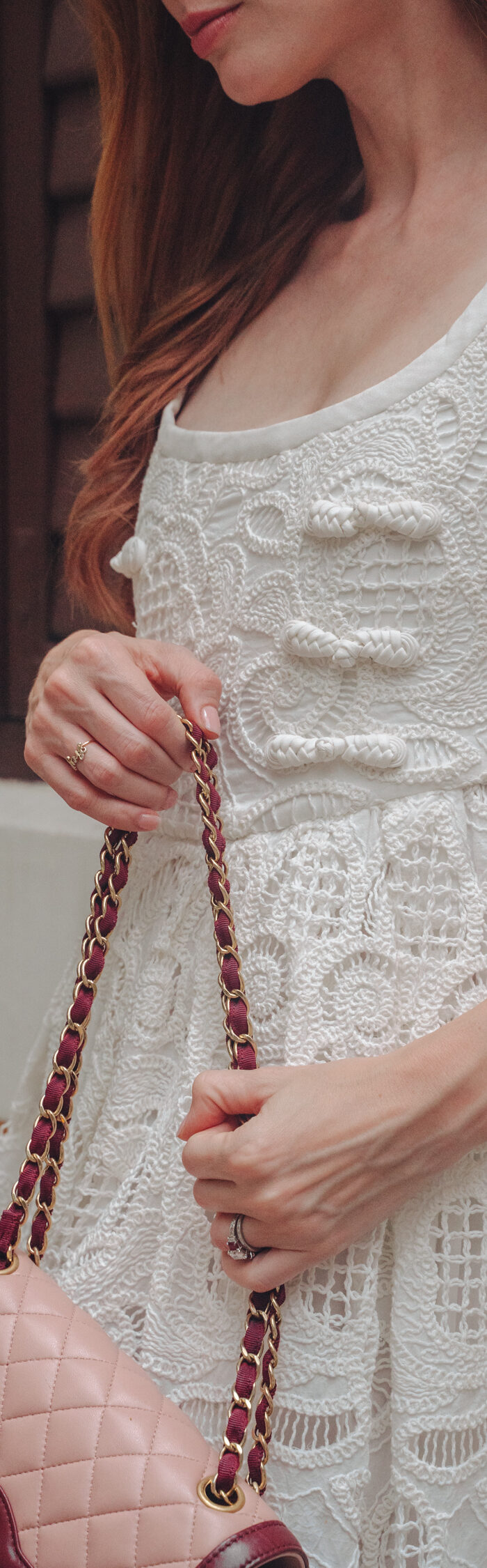 Miss USA 20111 Alyssa Campanella of the A List blog visits St. Lazarus Quarter in Macau wearing San Lee.