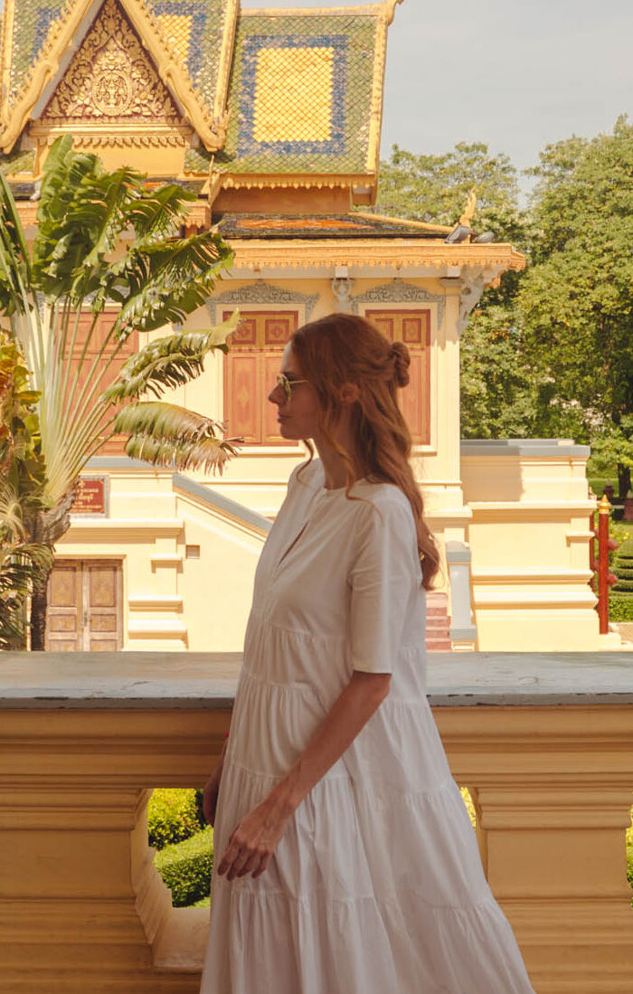Miss USA 2011 Alyssa Campanella of The A List blog visits Raffles Hotel Le Royal in Phnom Penh, Cambodia for The Butler Did It A Tale of Two Cities